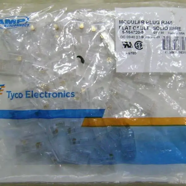 Konektor RJ45 AMP / Connector RJ 45 AMP isi 50pcs