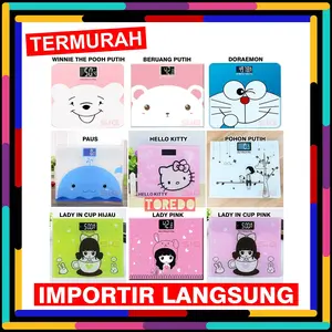Timbangan Badan Digital Karakter / Cartoon 180Kg Ukuran 28 x 28