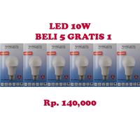 Gambar Bohlam 10W A60 PAKET 6PCS - Putih dari 3plusprojects Kota Administrasi Jakarta Utara 1 Tokopedia