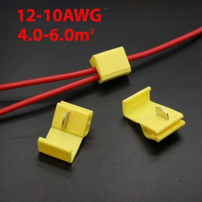 SNAP LOCK 4.0 - 6.0mm2 Quick Splice Wire Connector Jumper Kabel Kupas