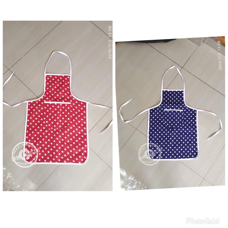 Celemek TK Apron Masak Anak Kain Motif 2
