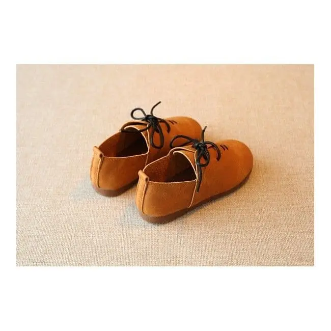 Sepatu Anak / Japanese Leather Shoe Unisex - Brown 2