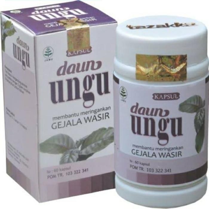 Gambar KAPSUL EKSTRAK DAUN UNGU TAZAKKA dari Mumtaz Grosir Herbal Kota Depok Tokopedia