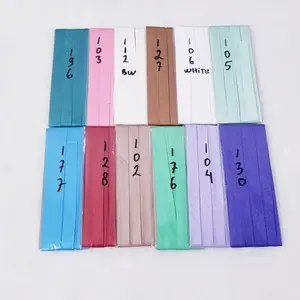 BISBAN/ BIAS TAPE BAHAN SATIN POLOS SUPER