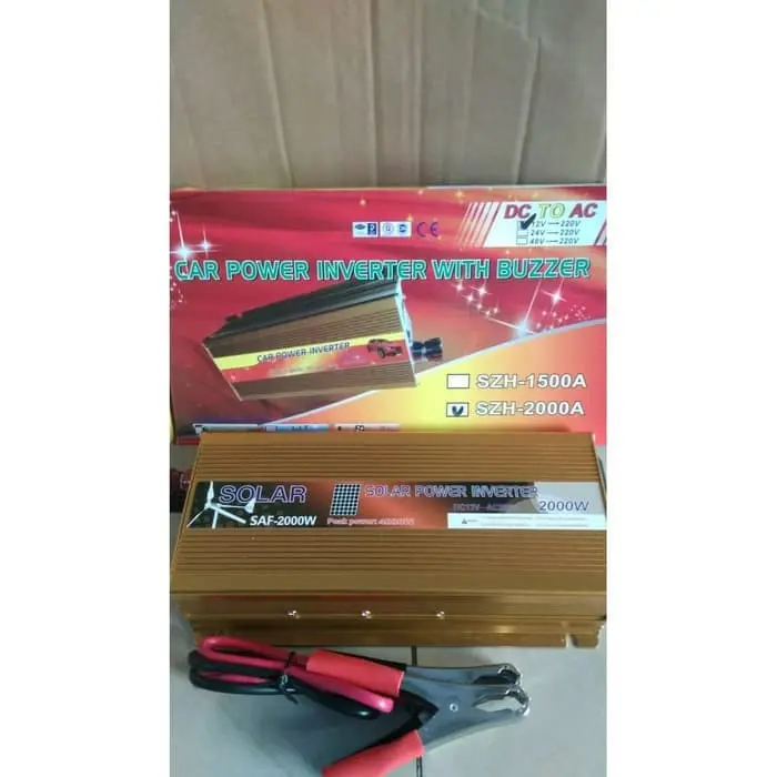 Solar Power Inverter 2000W 12vDC to 220vAC 3