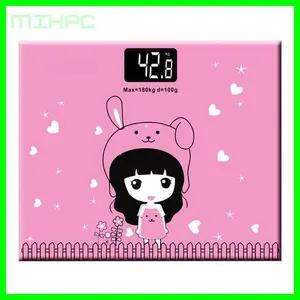 Timbangan Badan Mini Digital Desain Kartun 180Kg