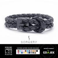 Gambar Baim Wong SORCERY BRACELET Lambskin Gelang Kulit Hadiah Pria Wanita - Silver, Cantumkan Warna dari Sorcery Kab. Tangerang 1 Tokopedia