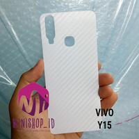 Gambar VIVO Y15 SKIN CARBON BACKSCREEN PROTECTOR ANTI GORES HP dari MINISHOP OFFICIAL Kota Tangerang 2 Tokopedia