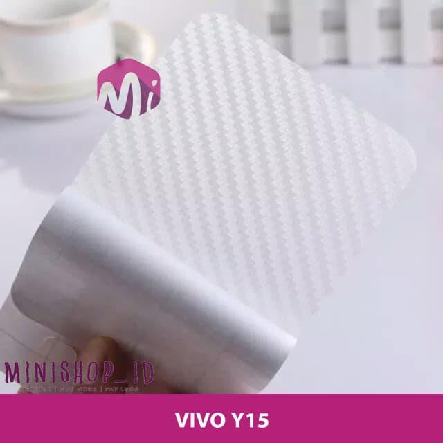 Gambar VIVO Y15 SKIN CARBON BACKSCREEN PROTECTOR ANTI GORES HP dari MINISHOP OFFICIAL Kota Tangerang Tokopedia