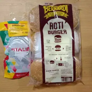Bernardi Paket Burger 6s Isian Vitalia Roti Burger Wijen 10s Bernardi Wijen 6svitalia Burger 10s