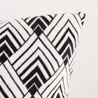 Gambar Norby Cushion 45 x 45 Black White Bantal Rajut Etnik Skandinavia dari NAGAREY Kota Administrasi Jakarta Barat 4 Tokopedia