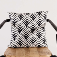Gambar Norby Cushion 45 x 45 Black White Bantal Rajut Etnik Skandinavia dari NAGAREY Kota Administrasi Jakarta Barat 5 Tokopedia