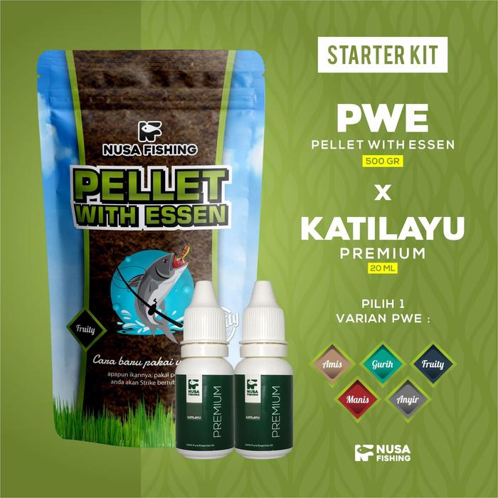 Gambar UmpanMancing Ikan Mas Pellet Anyir 500GR & Essen Premium Katilayu 20ml dari Nusa Fishing_NEW Kab. Cirebon Tokopedia
