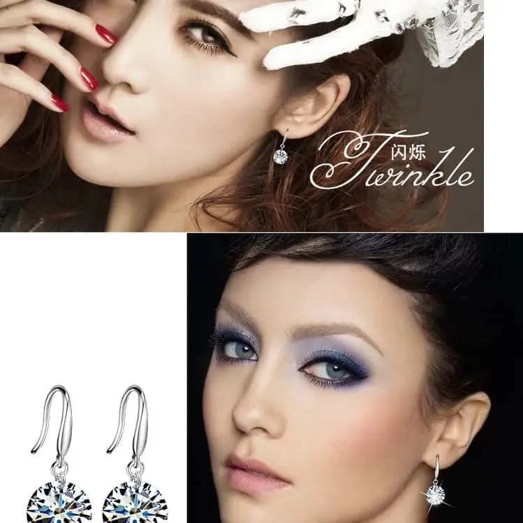 Anting Wanita Korean Style Berlian Kristal HOT Termurah Terlaris 2