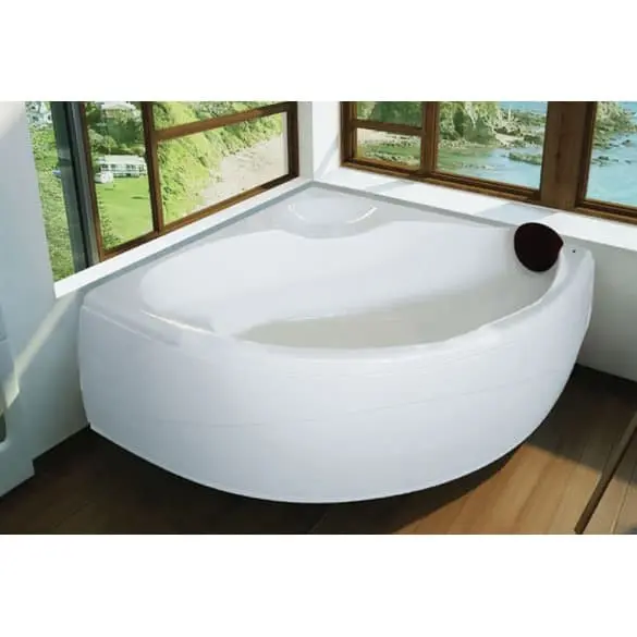 Bathtub Corner EXPOSE + Kran + Afur + WHIRLPOOL Marble 125x25x50 cm