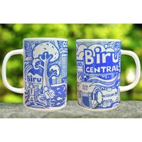 Gambar Gelas Minum Kopi Teh / Mug Jumbo Cangkir Keramik Tutup Motif Keren - Original Merchandise Biru dari Air Minum Biru Kota Surabaya 2 Tokopedia