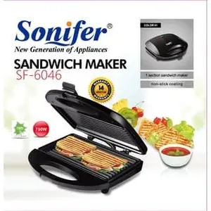 GARIS] Sandwich Maker Sonifer SF-6046 Alat Panggang Roti Toaster Grill