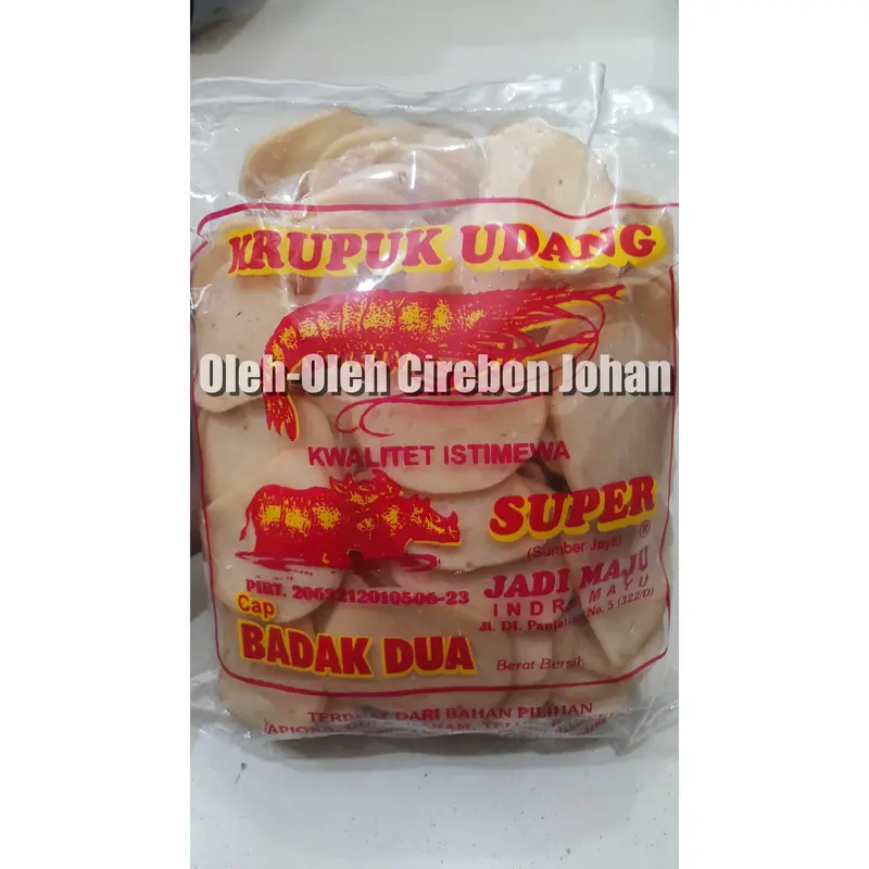 Krupuk Udang/Ikan cap Badak Dua Ukuran Sedang 0