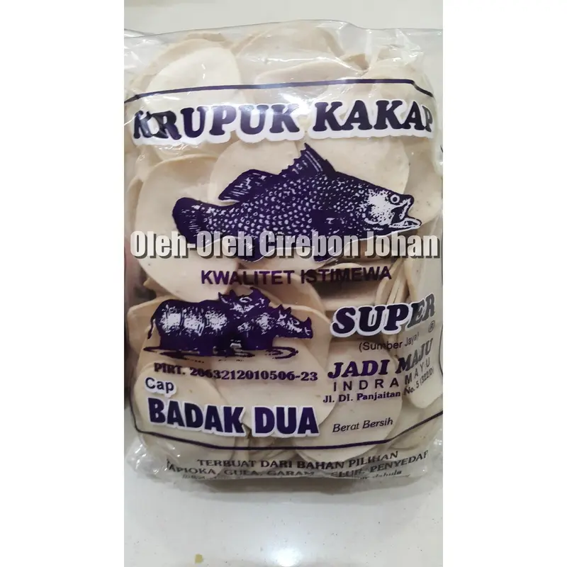 Krupuk Udang/Ikan cap Badak Dua Ukuran Sedang 2