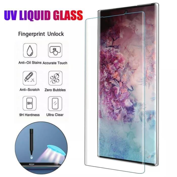 Gambar Samsung Galaxy Note 10 Note 10 Plus Tempered Glass UV Full Screen - Note 10 dari bms acc Kota Administrasi Jakarta Pusat Tokopedia