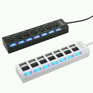 USB Hub 7 Port Cabang USB dengan Saklar ON-OFF tiap Port