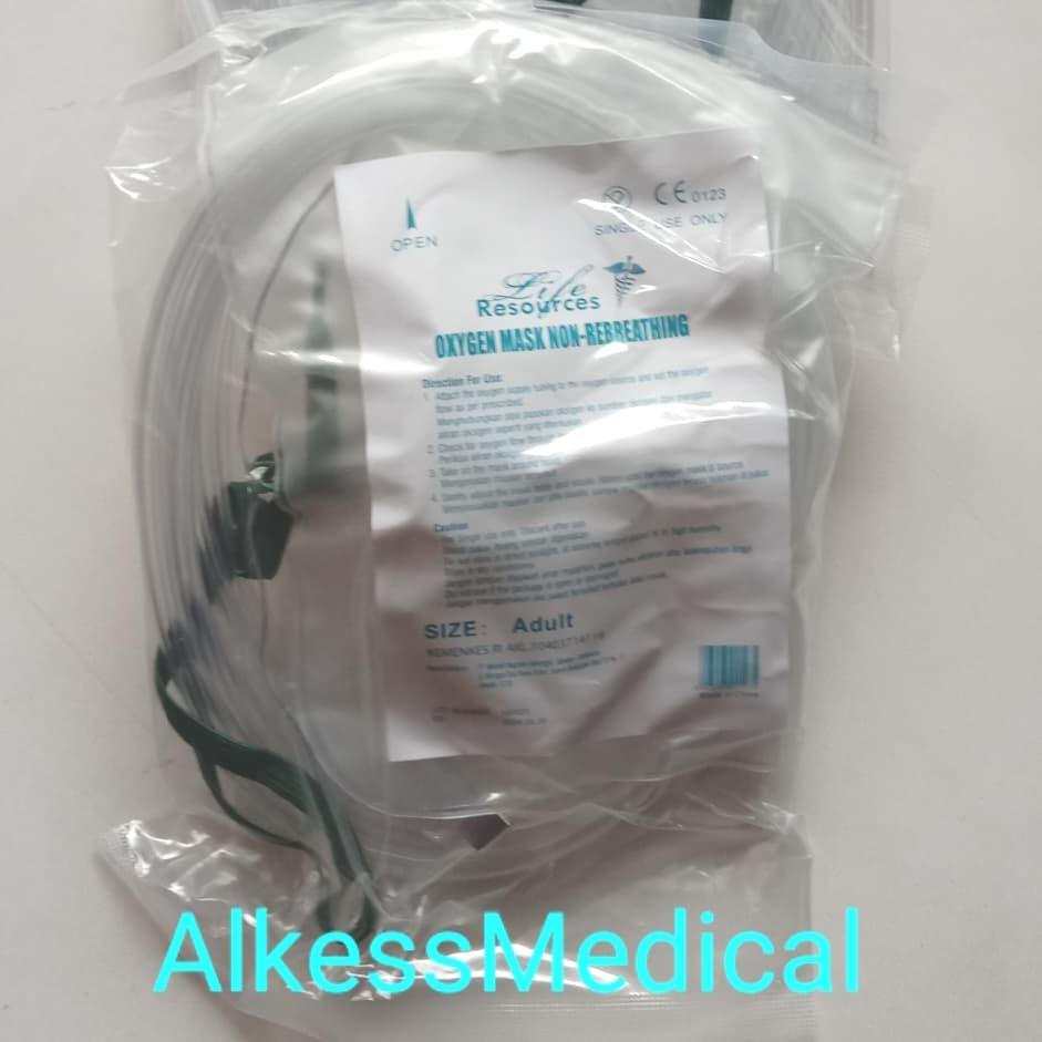 Oxygen Mask Non-Rebreting/Masker Dewasa/NRM.Merek resources