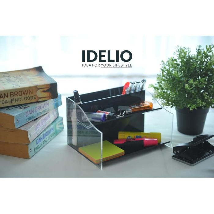 Gambar Tempat Alat Kantor Akrilik/ Stationery Acrylic Organizer dari IDELIOID Kab. Deli Serdang Tokopedia