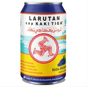 Larutan Cap Kaki Tiga 320 ml Kaleng Rasa Anggur - Panas Dalam