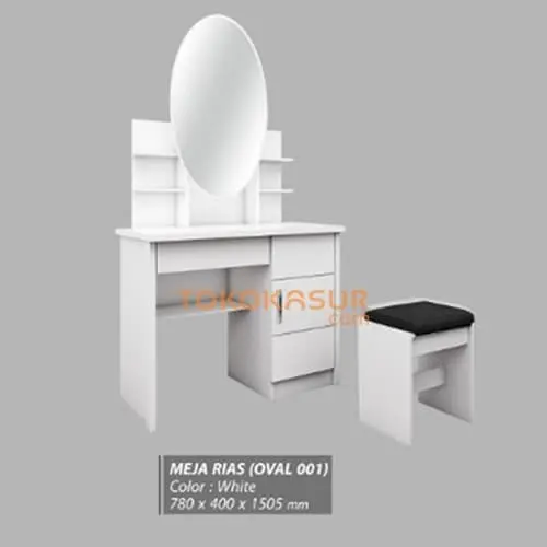 Meja Rias Graver Oval 001