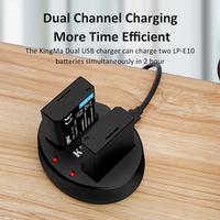 Gambar KINGMA Battery Canon LP-E10 2-Pack with Dual Charger - Non Lcd Display dari Kingma Indonesia Kota Administrasi Jakarta Barat 2 Tokopedia
