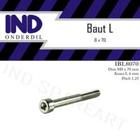 Gambar Baut-Baud-Bolt L M8x70-8x70-M 8 x 70 Kunci L6-6 mm Pitch-P 1.25 dari IND Onderdil Kota Bandung 1 Tokopedia
