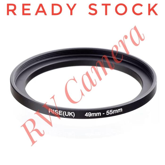 Gambar Step Up Filter Ring 49 Ke 55 49mm to 55mm 49-55 Lensa Camera Kamera Adapter Converter dari RW Camera Kota Tangerang Selatan Tokopedia