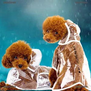 Jas Hujan Transparan Anti Air Casual untuk Anjing