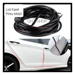 Lis Karet Pintu Mobil Universal Karet Pelindung Gores List Car Door Guard Strip Rubber Peredam Pengaman Anti Baret Lis Pintu Mobil