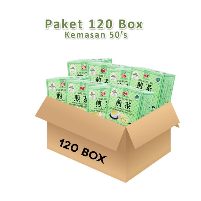 Gambar OSK Japanese Green Tea 50's paket 120 box dari OSKGreenTeaOfficial Kota Administrasi Jakarta Selatan Tokopedia