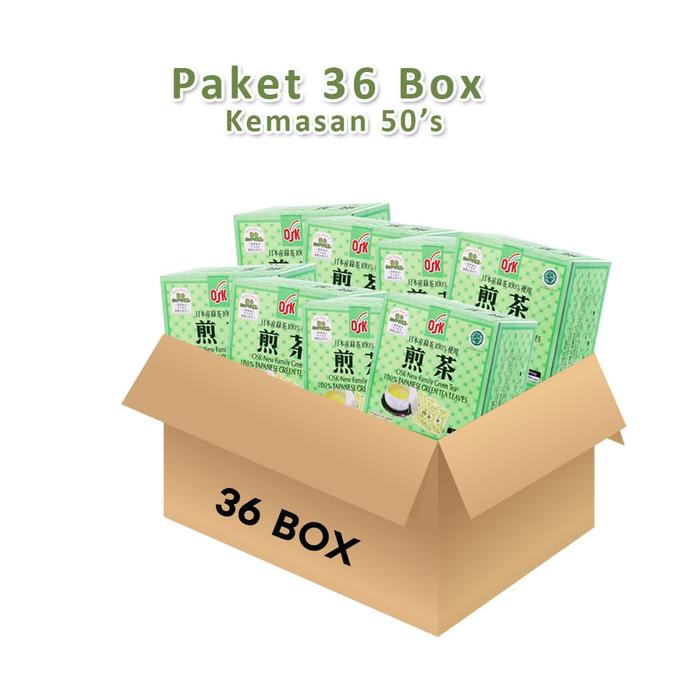 Gambar OSK Japanese Green Tea 50's paket 36 box dari OSKGreenTeaOfficial Kota Administrasi Jakarta Selatan Tokopedia