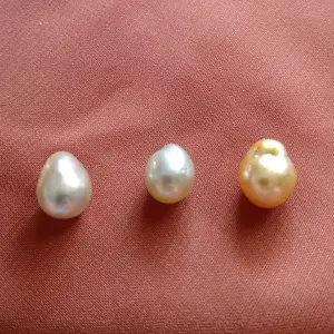 butiran mutiara laut baroque oval termurah asli lombok