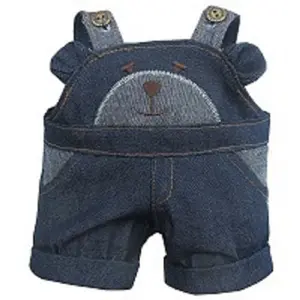 TEDDY HOUSE OUTFIT BEAR DUNGAREES JEANS LOVER 10"