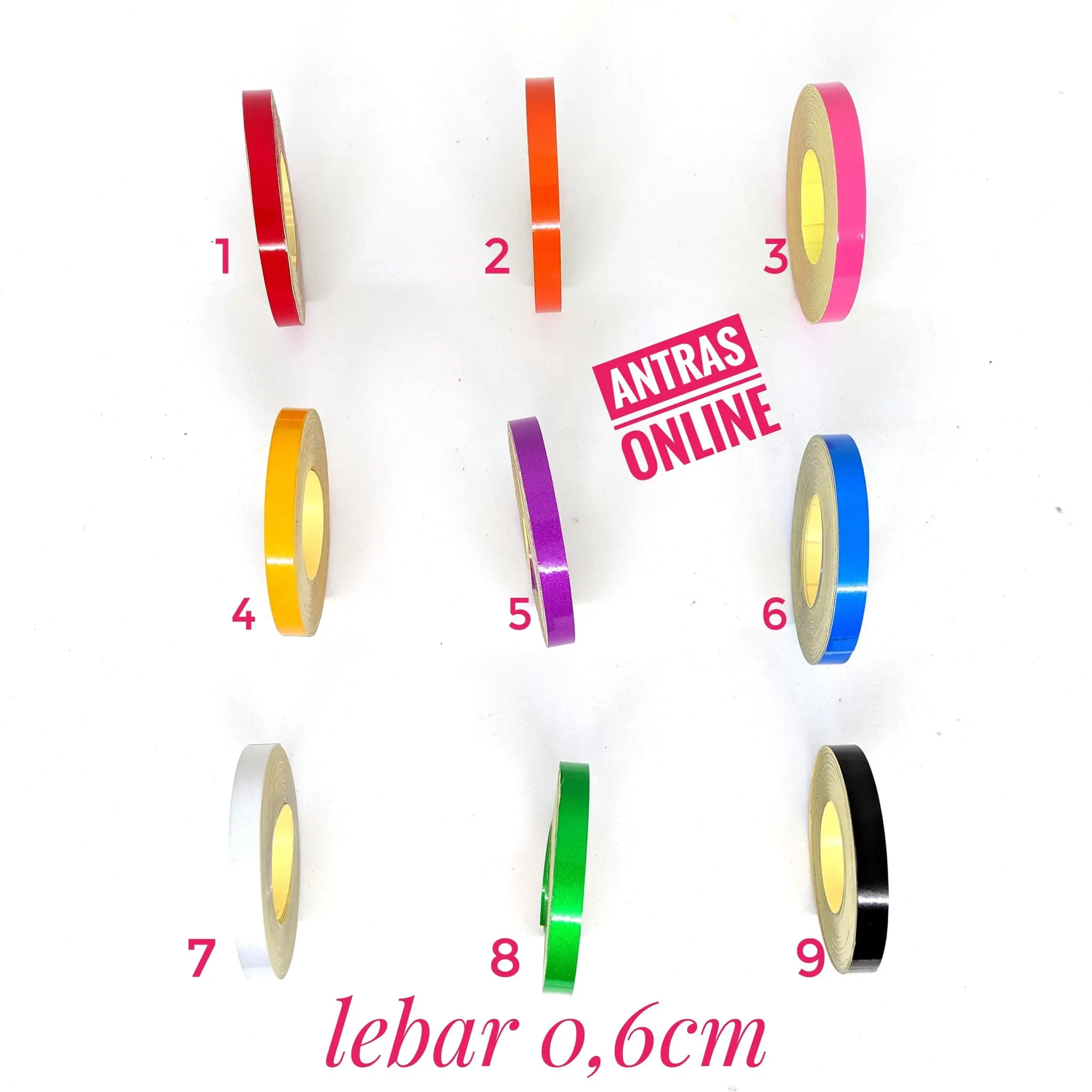 lis roll velg setengah cm stiker sticker velk motor