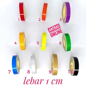 Lis Stiker Velg Lebar 1 cm sticker Velk Motor Mobil