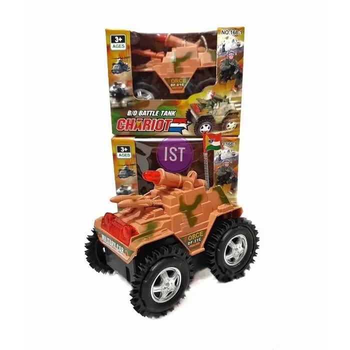 Mainan Anak Mobil Baterai Battle Tank Chariot 168-1
