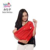 Gambar YooBerry Geos Michiko Gendongan Bayi Samping Baby Sling ANT001 - Red, M dari Berry Baby Kota Bandung 3 Tokopedia