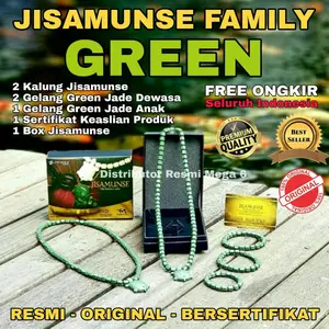 PROMO Paket Family Kalung dan Gelang Kesehatan JISAMUNSE GREEN JADE