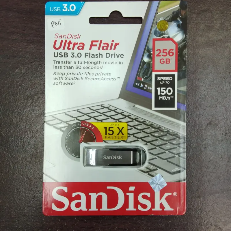 ORIGINAL SANDISK FLASHDISK 256GB ULTRA FLAIR USB 3.0 FLASH DISK 256GB 1