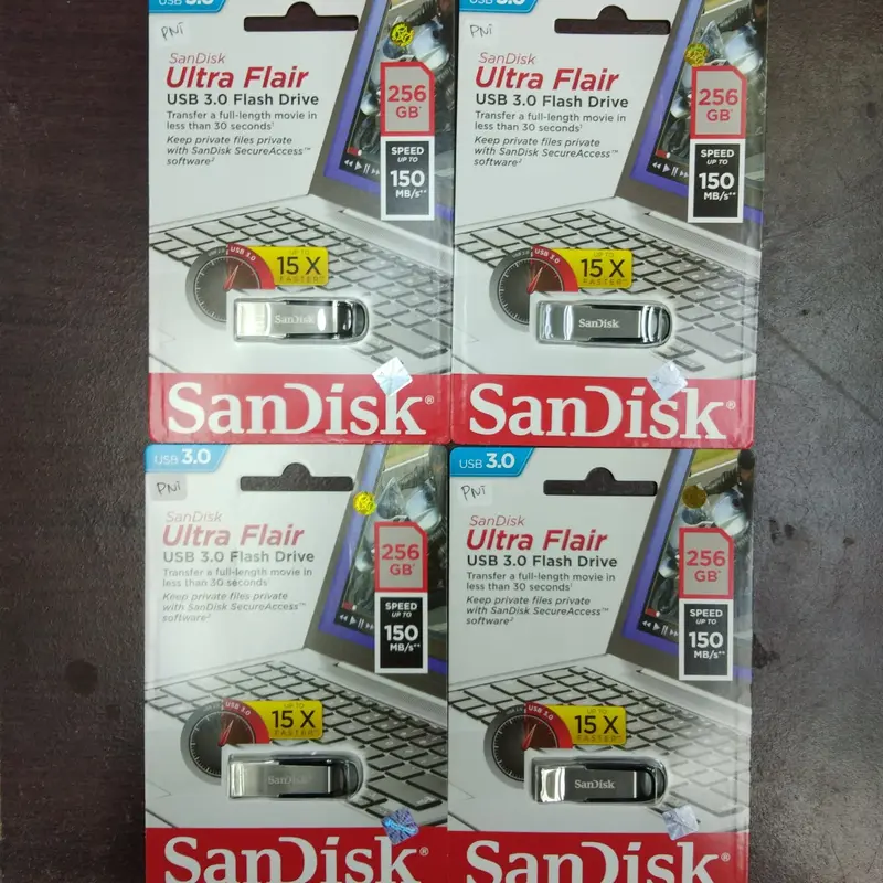 ORIGINAL SANDISK FLASHDISK 256GB ULTRA FLAIR USB 3.0 FLASH DISK 256GB 2