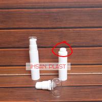 Gambar BOTOL AIRLESS 10 ML PLASTIK PUTIH TUTUP ULIR/PUTAR CAP LUAR BENING dari Ihsan Plast Kab. Malang 3 Tokopedia