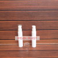 Gambar BOTOL AIRLESS 10 ML PLASTIK PUTIH TUTUP ULIR/PUTAR CAP LUAR BENING dari Ihsan Plast Kab. Malang 4 Tokopedia