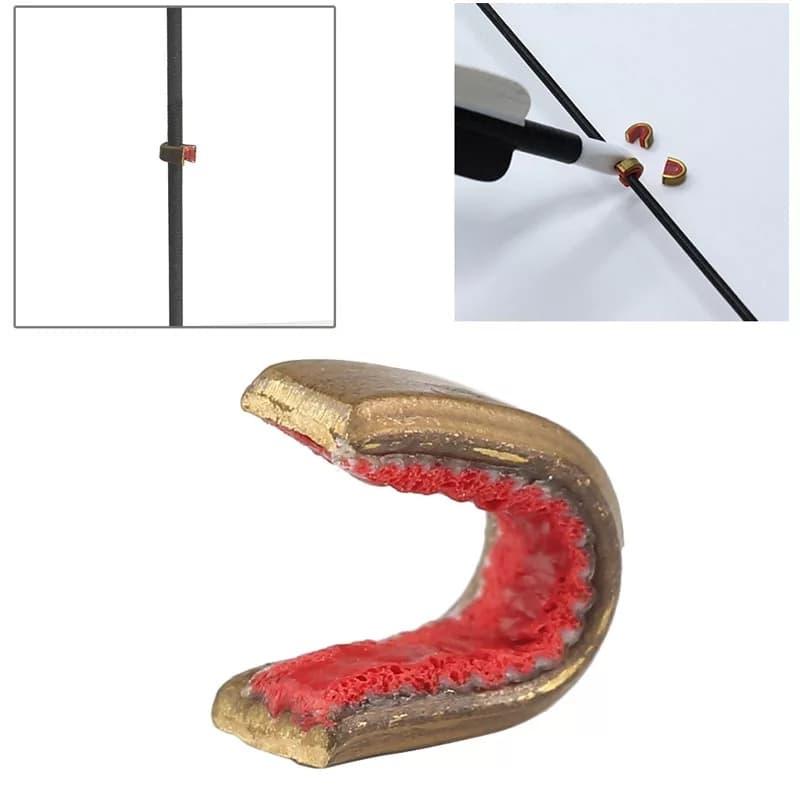 Nock Clip Anak Panah pada String Buckle Archery Bahan Metal Kuningan ...