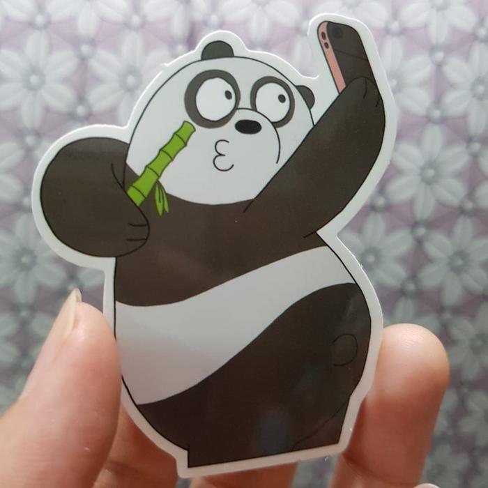 Jual Sticker Decal Waterproof We Bare Bears PANDA WP102 (Koper Laptop ...