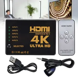 HDMI Switcher 4K Ultra HD 5 in 1 plus remote